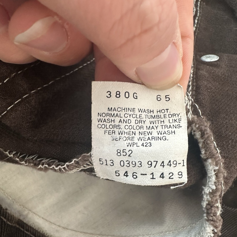 Levi's‎ 546 Vintage 90s USA Made Mens Jeans 38x30  Brown Denim Y2K Skater Grunge - Picture 10 of 14